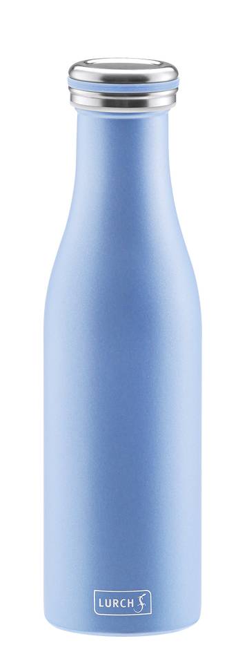 Butelka termiczna stalowa (pojemność: 500 ml), niebieska perłowa - Lurch