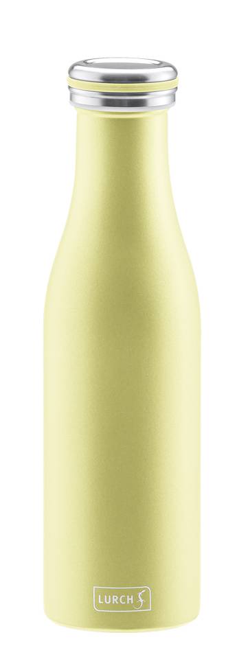 Butelka termiczna stalowa (pojemność: 500 ml), żółta perłowa - Lurch