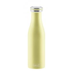 Butelka termiczna stalowa (pojemność: 500 ml), żółta pe...
