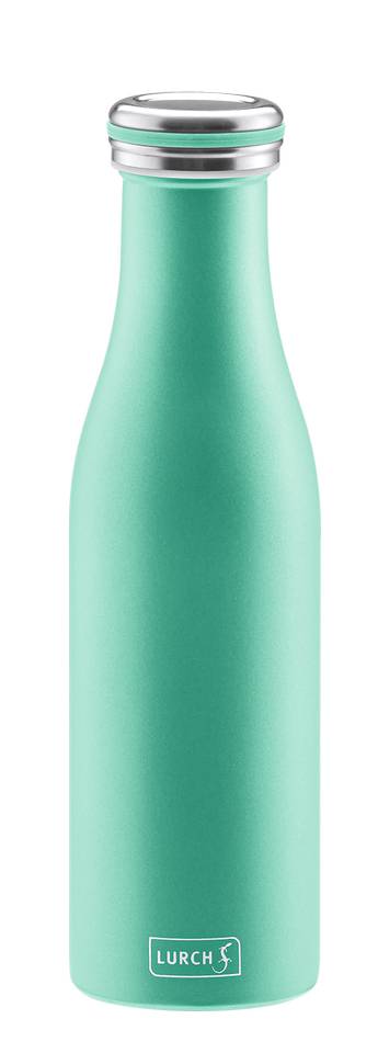 Butelka termiczna stalowa (pojemność: 500 ml), zielona perłowa - Lurch