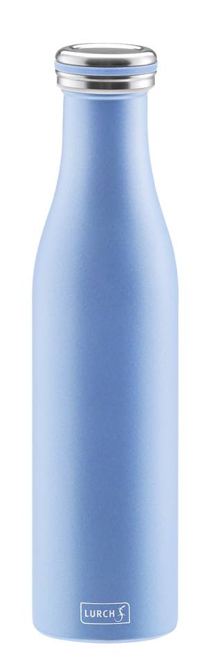 Butelka termiczna stalowa (pojemność: 750 ml), niebieska perłowa - Lurch 