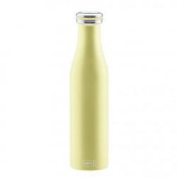 Butelka termiczna stalowa (pojemność: 750 ml), żółta pe...