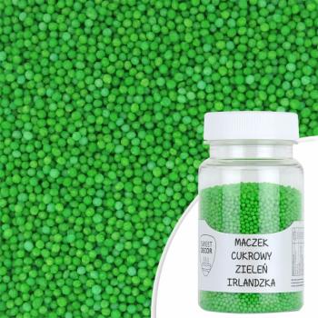 Posypka cukrowa, maczek zieleń irlandzka (75 g) - SweetDecor
