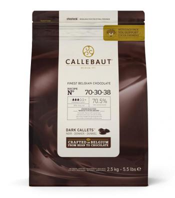 Pastylki czekoladowe z ciemnej czekolady strong (70% kakao, 2,5 kg) - Callebaut 