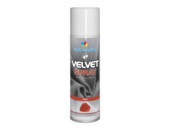 Zamsz w sprayu, czerwony (poj. 250 ml) - Velvet Spray - Food Colours 