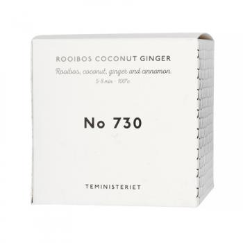 Herbata sypana, rooibos, opakowanie uzupełniające, 730 Rooibos Coconut Ginger (100 g) - Teministeriet