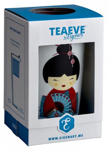 Kubek z zaparzaczem, little Geisha, czerwony (poj. 350 ml) - TeaEve - Eigenart