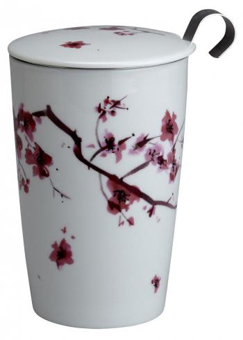 Kubek z zaparzaczem, cherry blossom (poj. 350 ml) - TeaEve - Eigenart