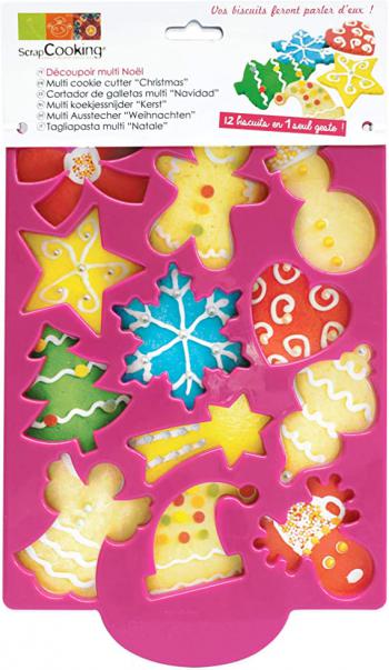 Wykrawacz do świątecznych ciasteczek (12 kształtów) - ScrapCooking