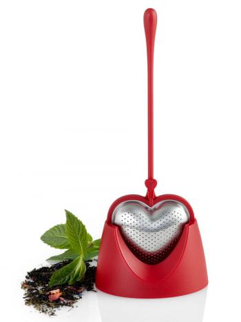 Zaparzacz do herbaty BIG HEART, czerwony - AdHoc
