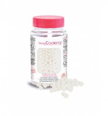 Posypka cukrowa białe perełki (50 g) - ScrapCooking