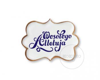 Szablon na ciastko, napis wesołego Alleluja - Kokino