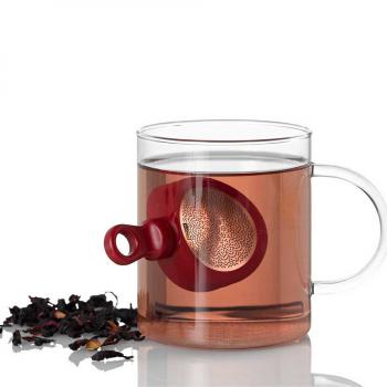 Zaparzacz magnetyczny do herbaty MagTea czerwony - AdHoc

