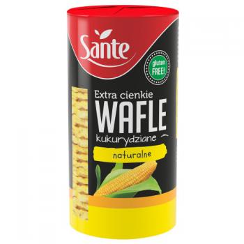 Wafle kukurydziane naturalne, extra cienkie (120 g) - Sante