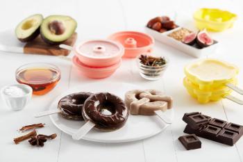Foremki do lodów na patyku, donut i precel (zestaw 4 szt) - Lekue - OTSW