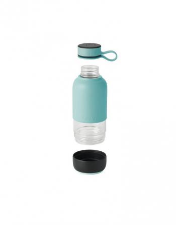Butelka szklana na wod (poj.: 0,6 l), turkusowa - To Go - Lekue