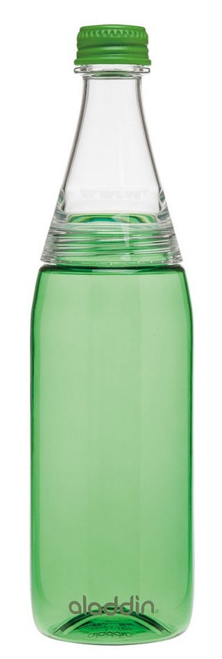 Butelka na wodę podwójnie odkręcana (poj.: 0,7 l), zielona - Hydration - Aladdin