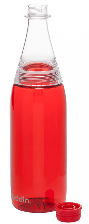 Butelka na wodę podwójnie odkręcana (poj.: 0,7 l), czerwona - Hydration - Aladdin