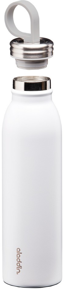 Butelka termiczna stalowa (poj.: 0,55 l), biała - Aladdin