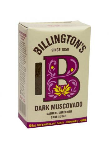 Cukier trzcinowy Muscovado, ciemny (500 g) - Billington’s