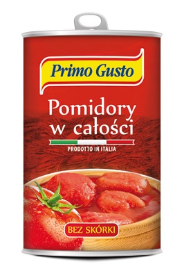 Pomidory w całości bez skórki (400g) - Primo Gusto