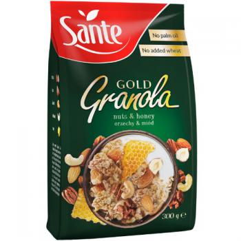 Granola Gold orzechowa z miodem (300 g) - Sante