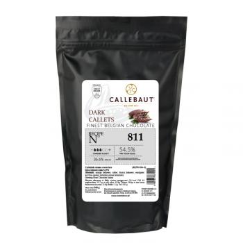 Pastylki czekoladowe z ciemnej czekolady 54,5% kakao (0,5 kg) - Callebaut 