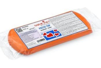 Lukier plastyczny, fondant, masa plastyczna, kolor pomaraczowy (0,5 kg) - TOP - Saracino