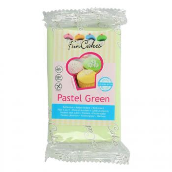 Lukier plastyczny, fondant, masa plastyczna pastelowy zielony (250 g) - Pastel Green - FunCakes