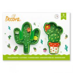 Foremki plastikowe, kaktusy (2 sztuki) - Decora