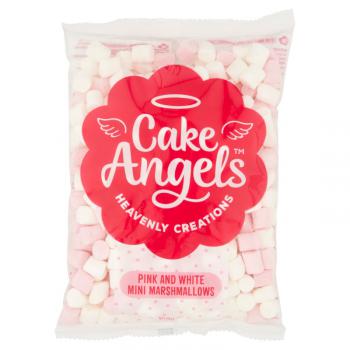 Pianki minimarshmallow różowo - białe, Cake Angels (150 g) - Amus