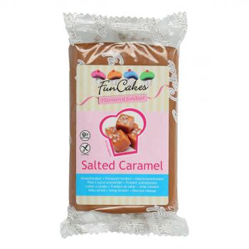 Lukier plastyczny, fondant, masa plastyczna brzowy o smaku solonego karmelu (250 g) - Salted Caramel - FunCakes
