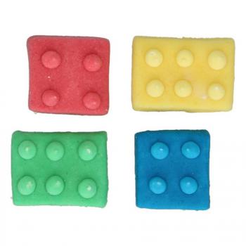 Dekoracje cukrowe klocki lego (8 sztuk) - FunCakes