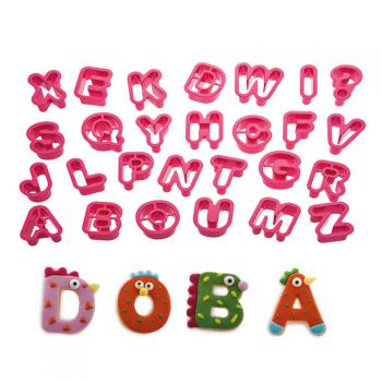 Foremki plastikowe, alfabet (27 sztuk) - Decora