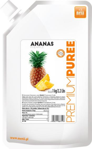 Pulpa ananasowa (1 kg) - PremiumPuree - Menii