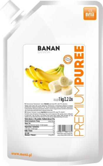 Pulpa bananowa (1 kg) - PremiumPuree - Menii