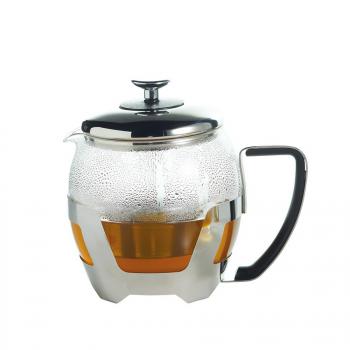 Dzbanek szklany z zaparzaczem do herbaty i ziół (pojemność: 1 litr) - Kitchen Craft 