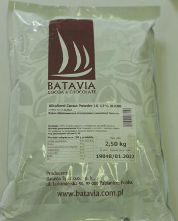 Kakao alkalizowane, ciemne 10-12% (2,5 kg) - Batavia
