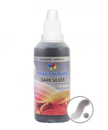 Barwnik w pynie do aerografu perowy ciemny srebrny (60 ml) - Food Colours 