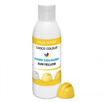 Barwnik do czekolady na bazie masła kakaowego, żółty słoneczny (100 g) - Food Colours