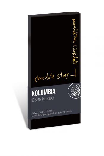 Czekolada deserowa 85% kakao z Kolumbii (50 g) - Manufaktura Czekolady