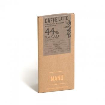 Czekolada mleczna Manu, 44% kakao, caffe latte (60 g) - Manufaktura Czekolady