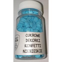 Posypka cukrowa, konfetti niebieskie (30 g) - SweetDecor