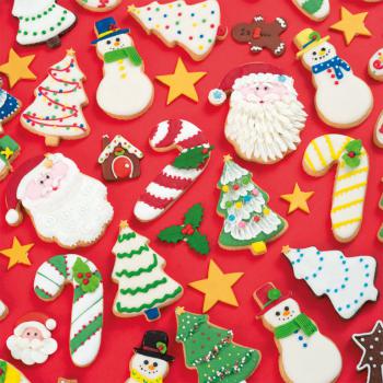 Foremki plastikowe, Mikołaj i świąteczny cukierek (2 sztuki) - Decora