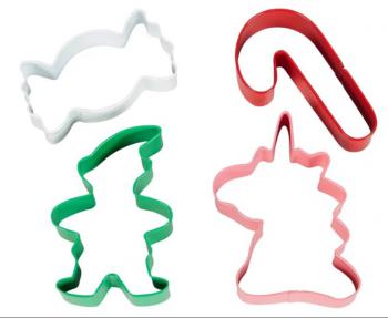 Foremki metalowe do ciastek w kształtach bożonarodzeniowych (4 szt. w komplecie) - 2308-0-0226 - Wilton