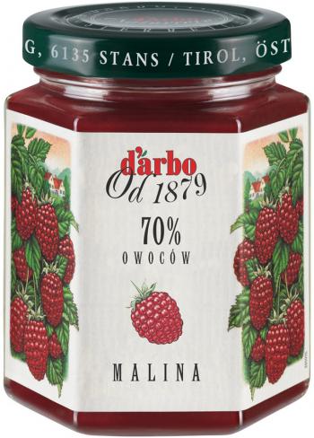 Dżem naturalny malinowy (200 g) - Darbo
