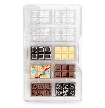 Foremka do czekoladek, mini czekolady (10 wgbie) - Decora