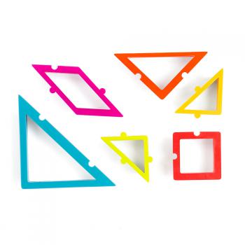 Foremki, wykrawaczki plastikowe puzzle origami (26 elementw) - Decora 