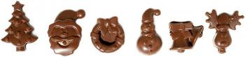 Forma silikonowa do czekoladek w witecznych ksztatach (12 wgbie) - ScrapCooking OTSW