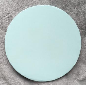 Podkład okrągły pod tort, ciasto (średnica: 25 cm, grubość: 1 cm), blady niebieski - Podkłady Cukiernicze Julita